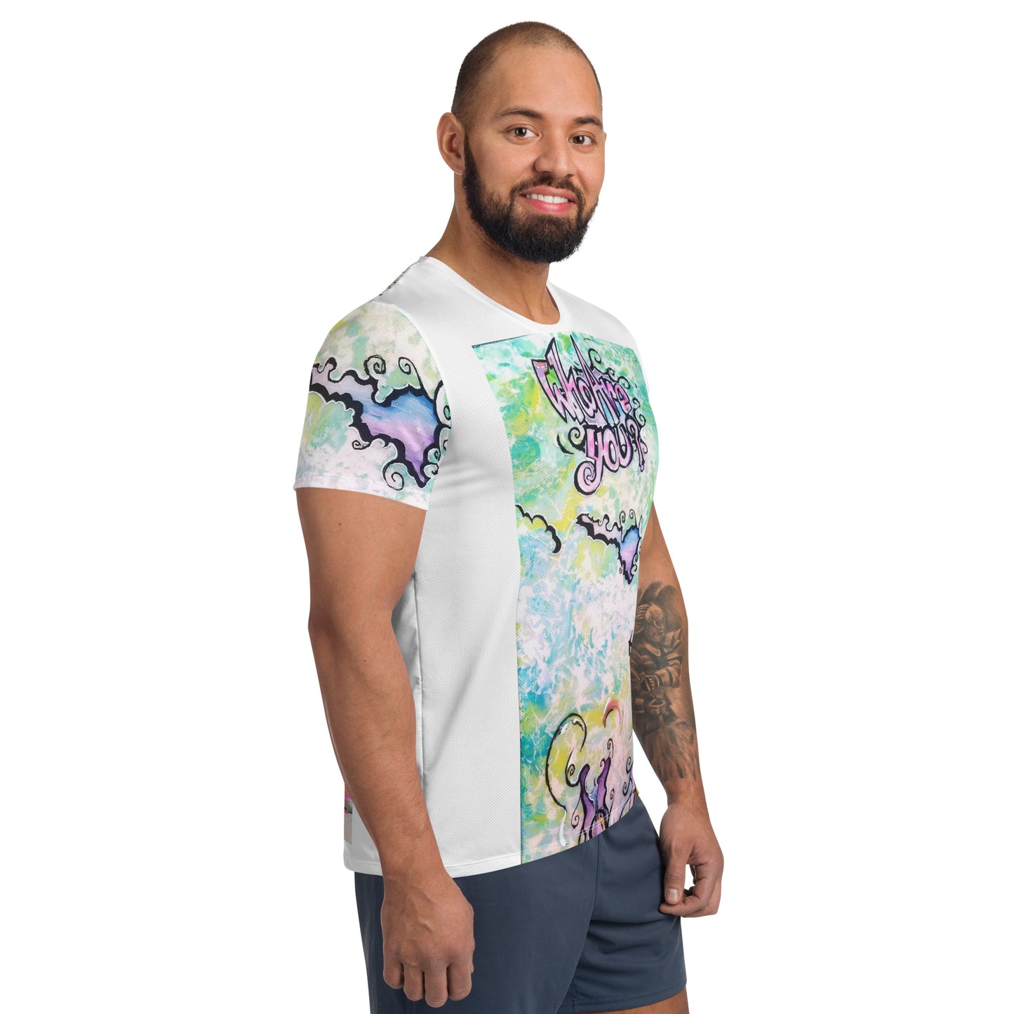 Who Are You All-Over Print Men's Athletic T-shirt