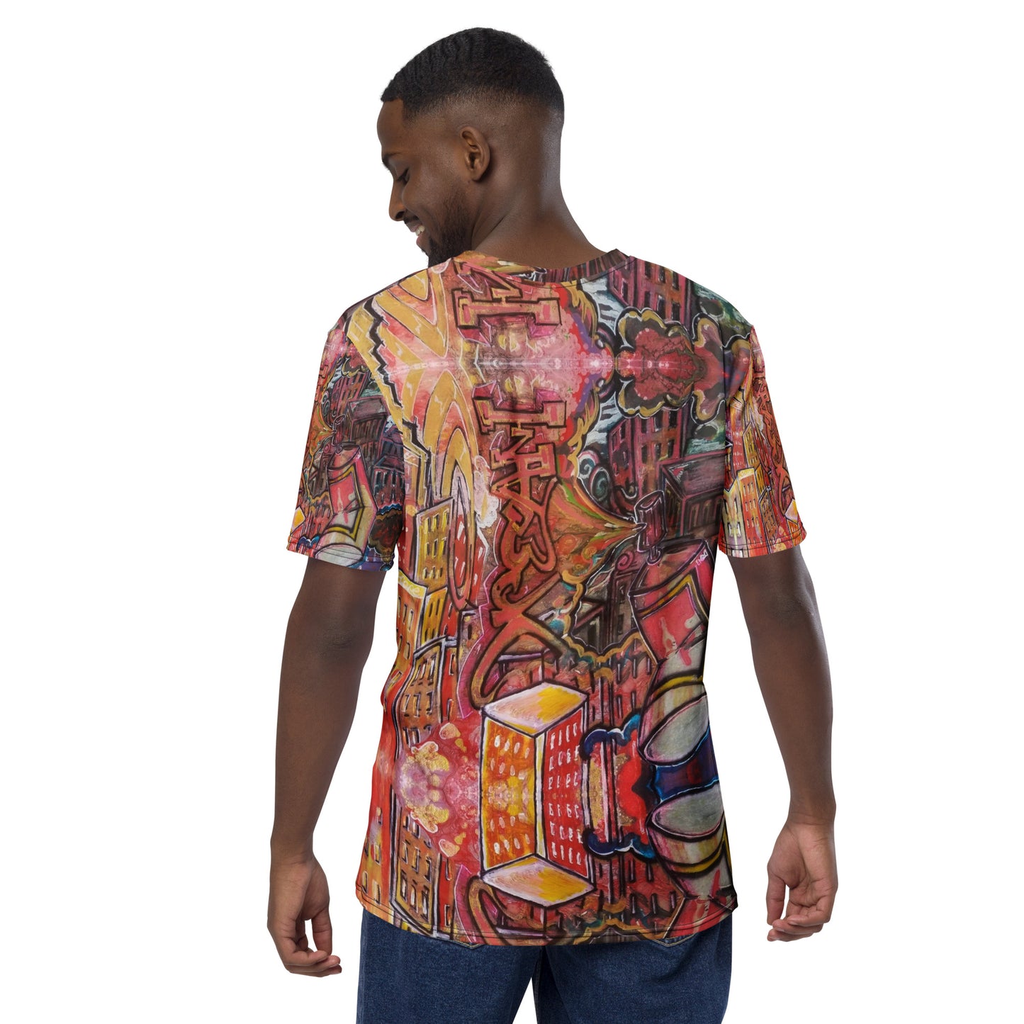 All over Graffiti Print Men's t-shirt