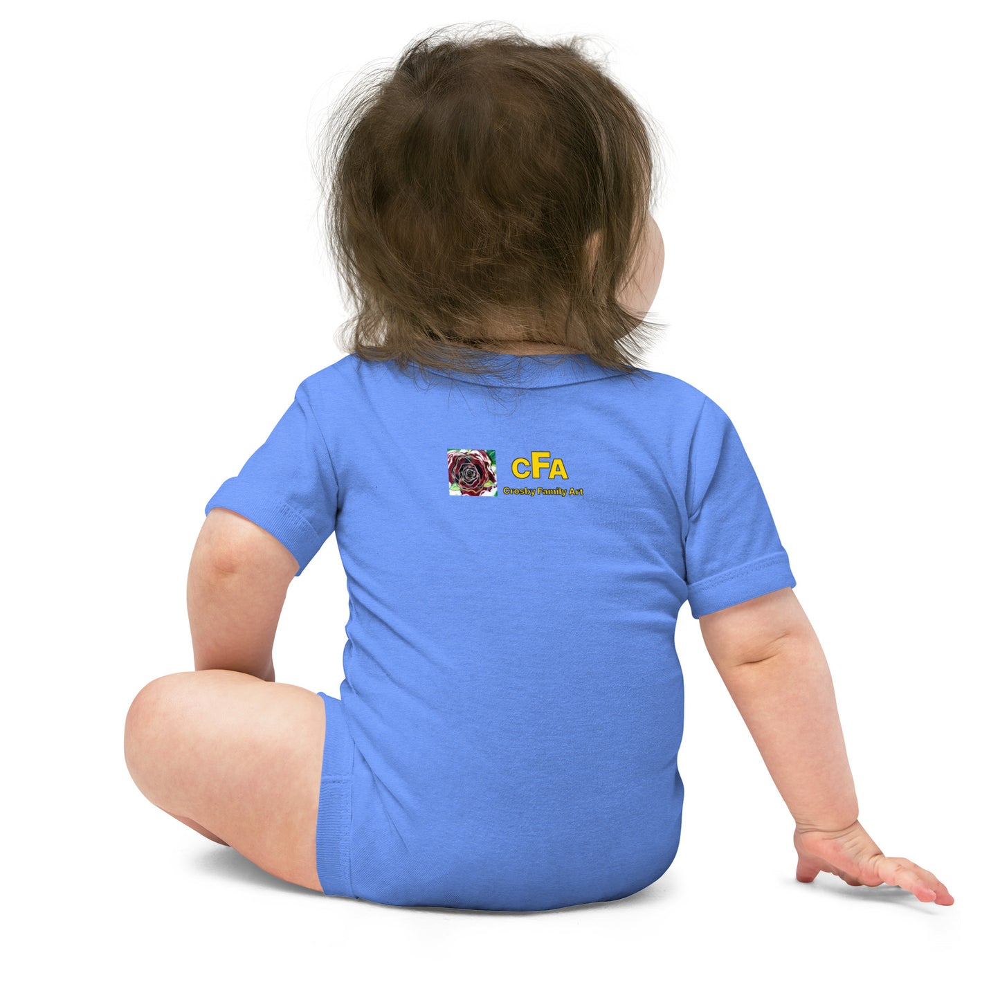 Space Baby with Teddy Baby short sleeve one piece