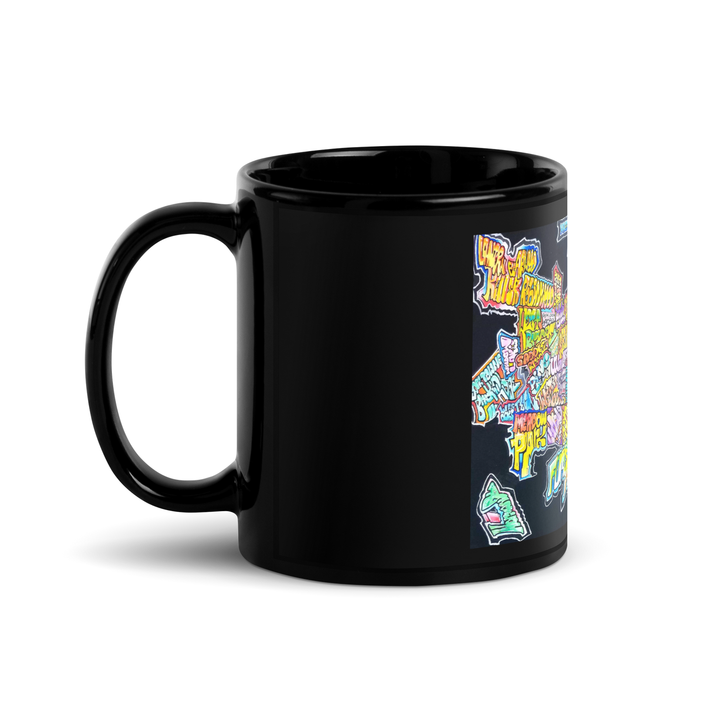 Muncie Neighborhood Graffiti Map Mug