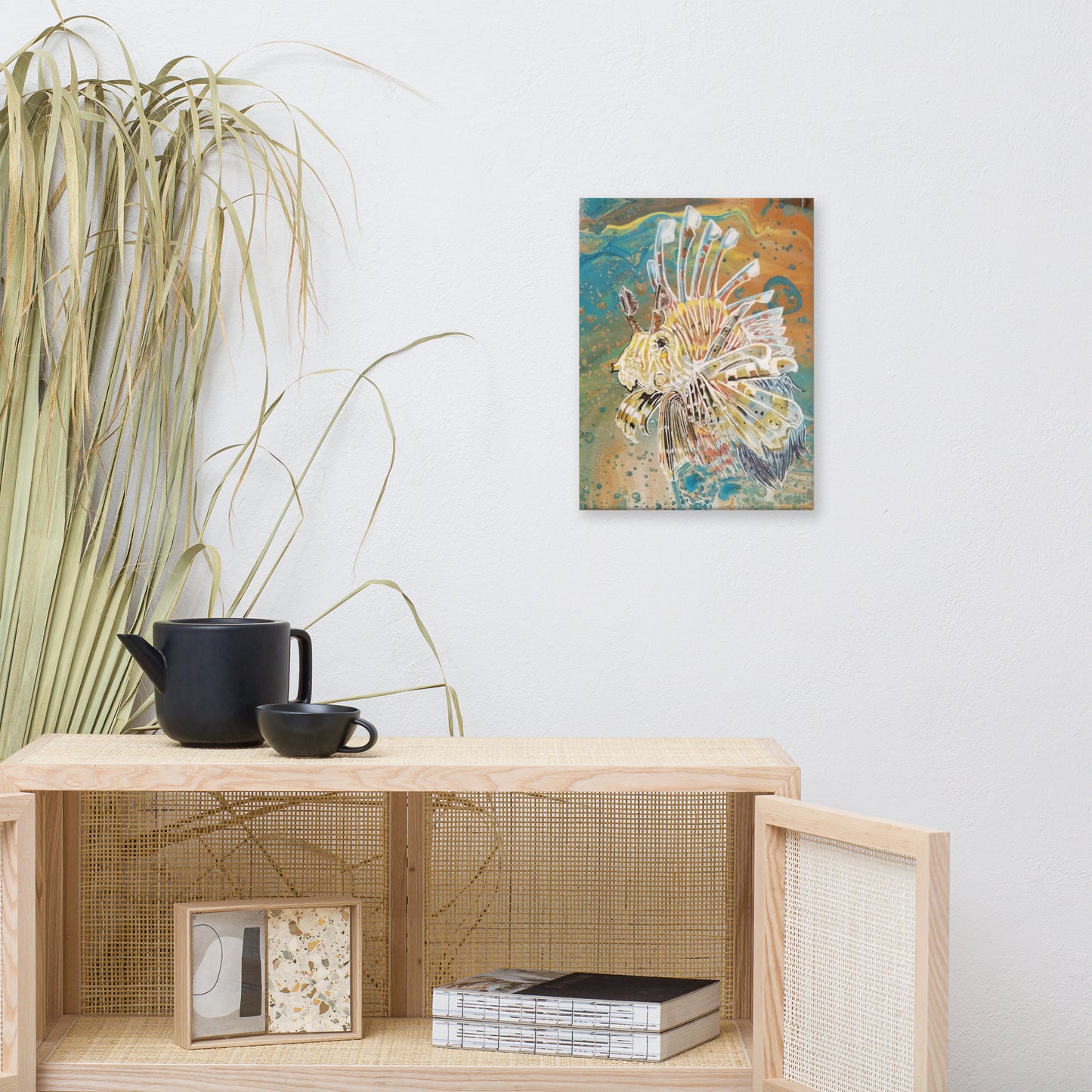 Brown Lionfish 12 x 16 Canvas Print