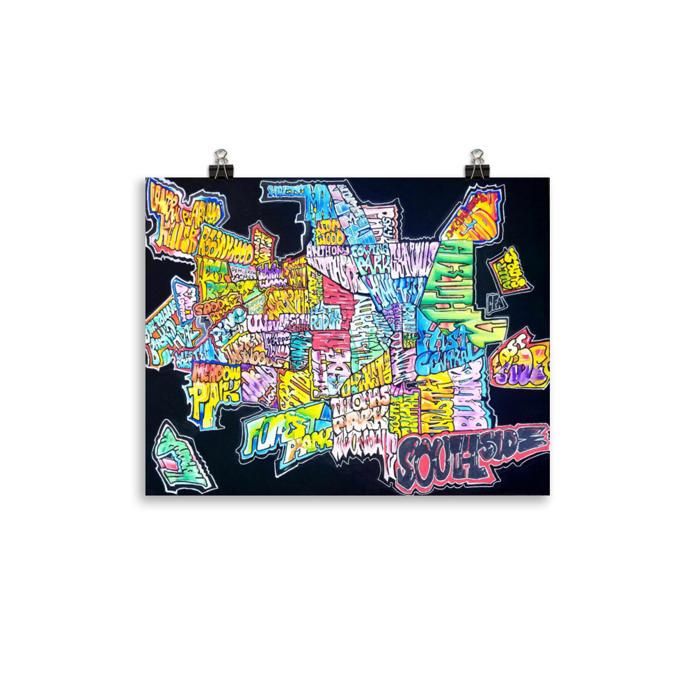 Muncie Neighborhood Graffiti Map