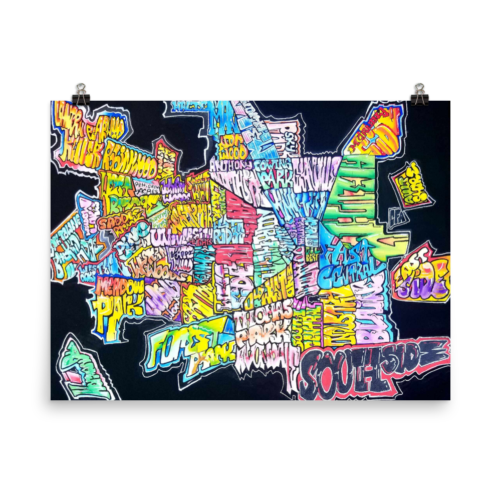 Muncie Neighborhood Graffiti Map