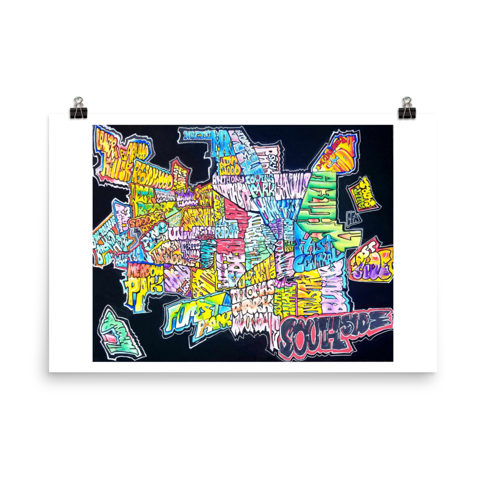 Muncie Neighborhood Graffiti Map