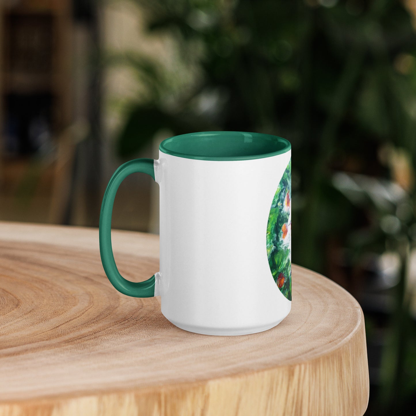 Hummingbird Mug with Color Inside