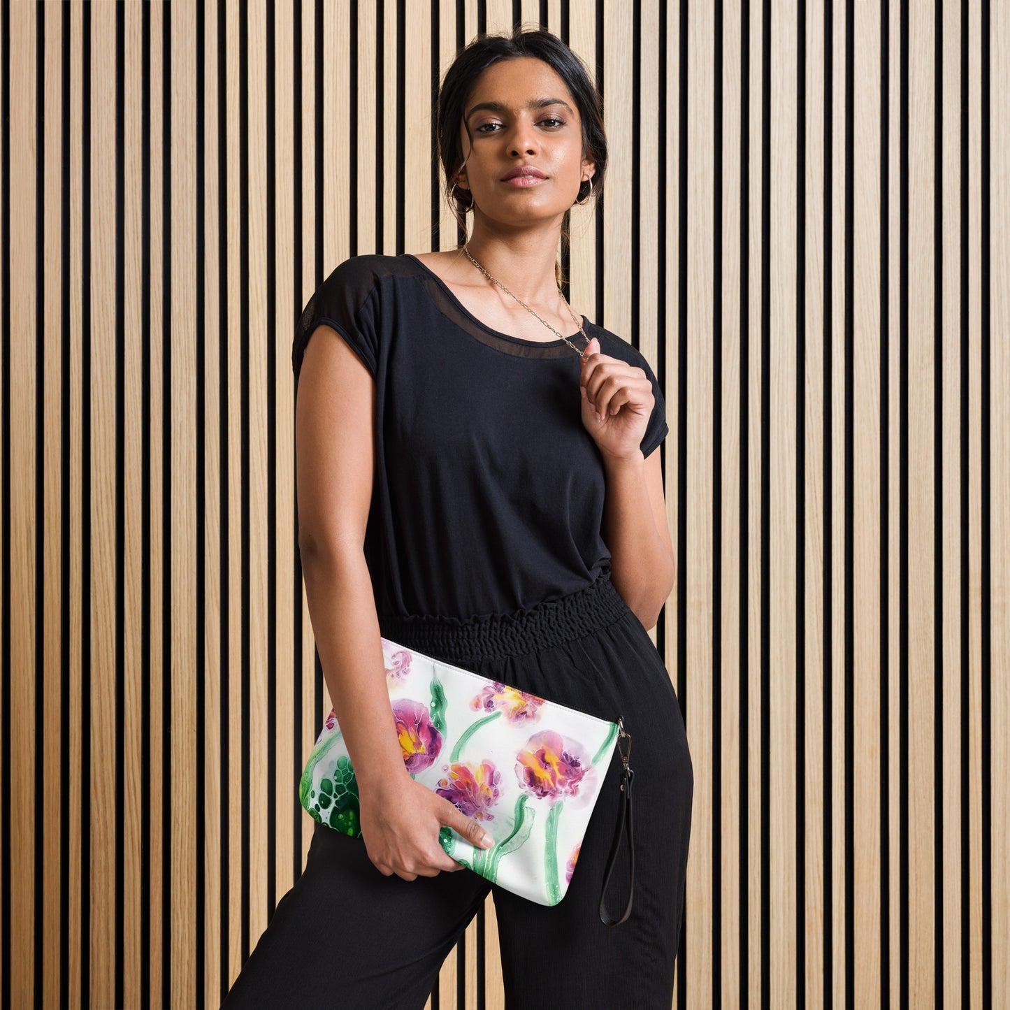 Abstract Floral Crossbody bag