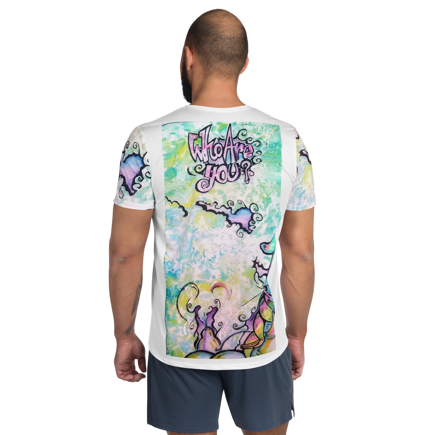 Who Are You All-Over Print Men's Athletic T-shirt