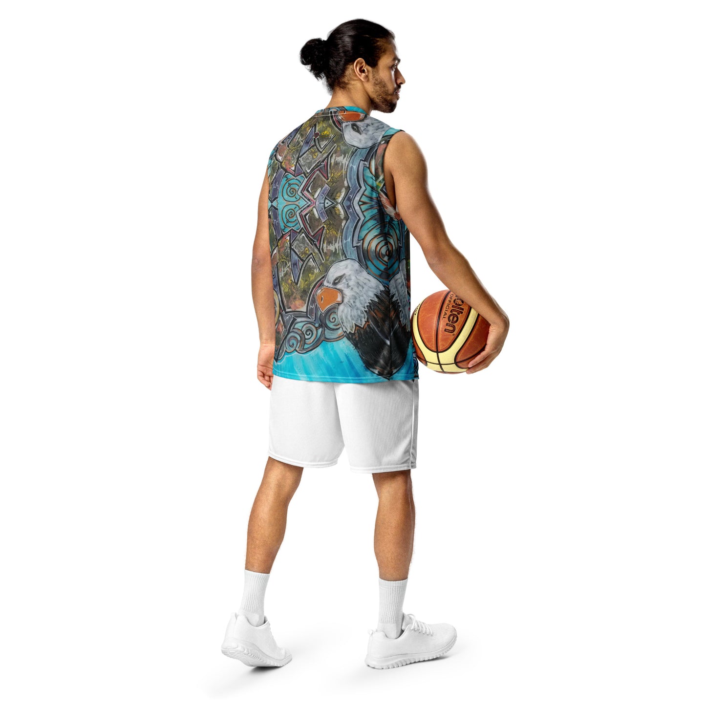 Fly Recycled unisex basketball jersey