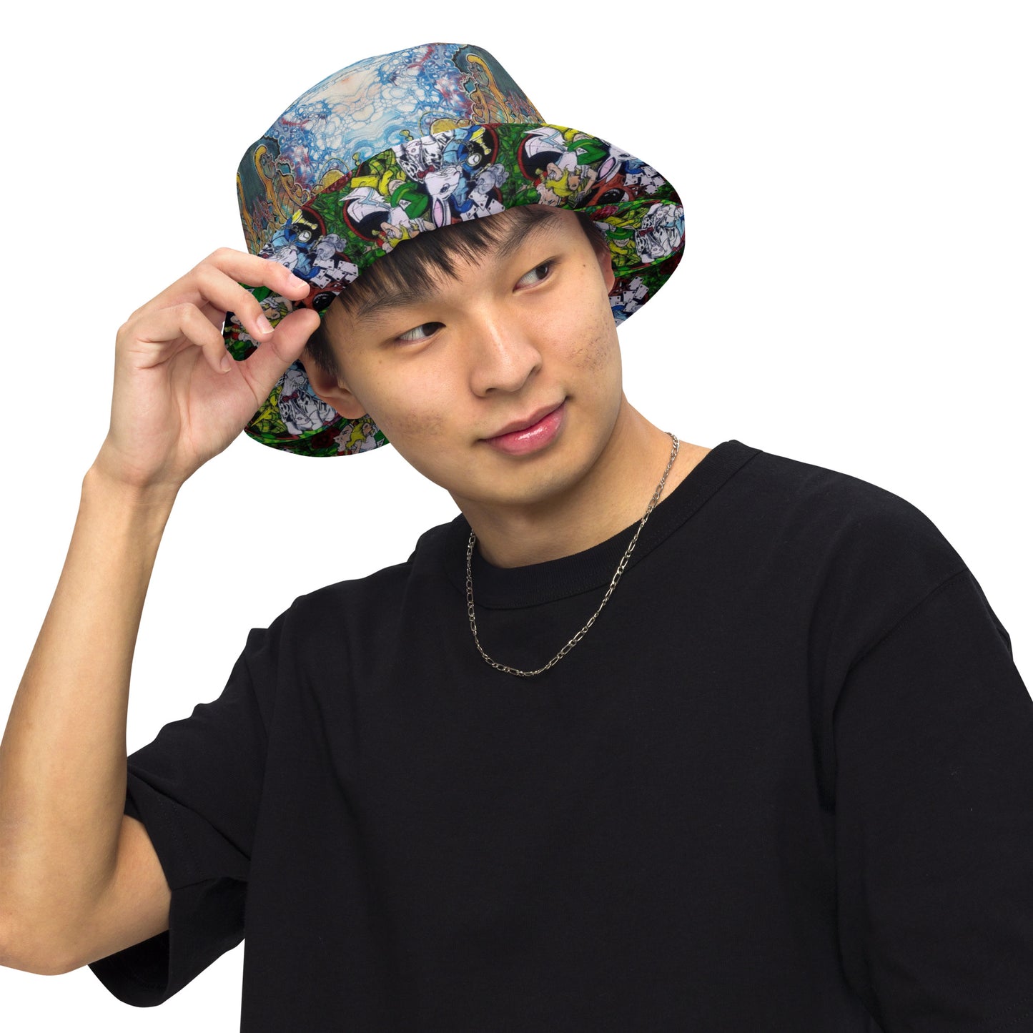 Alice in Wonderland Reversible bucket hat