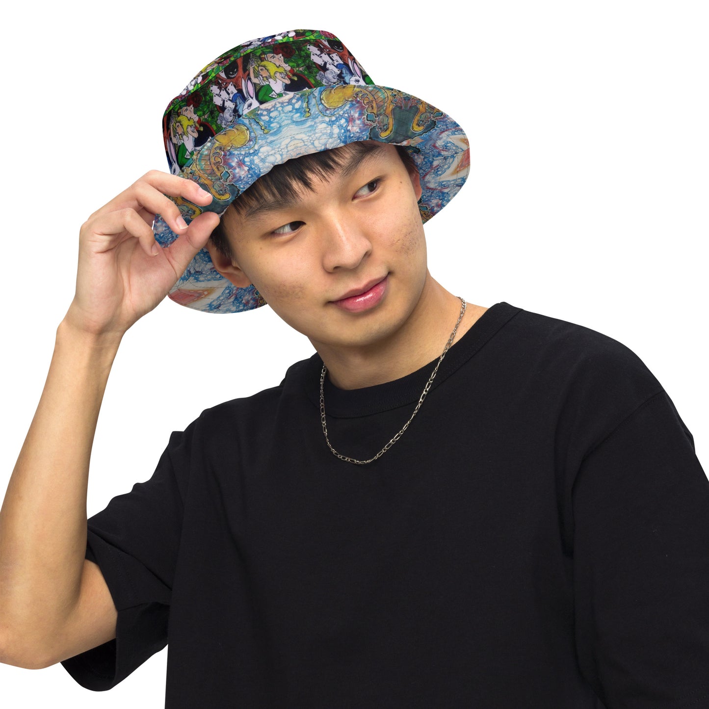 Alice in Wonderland Reversible bucket hat