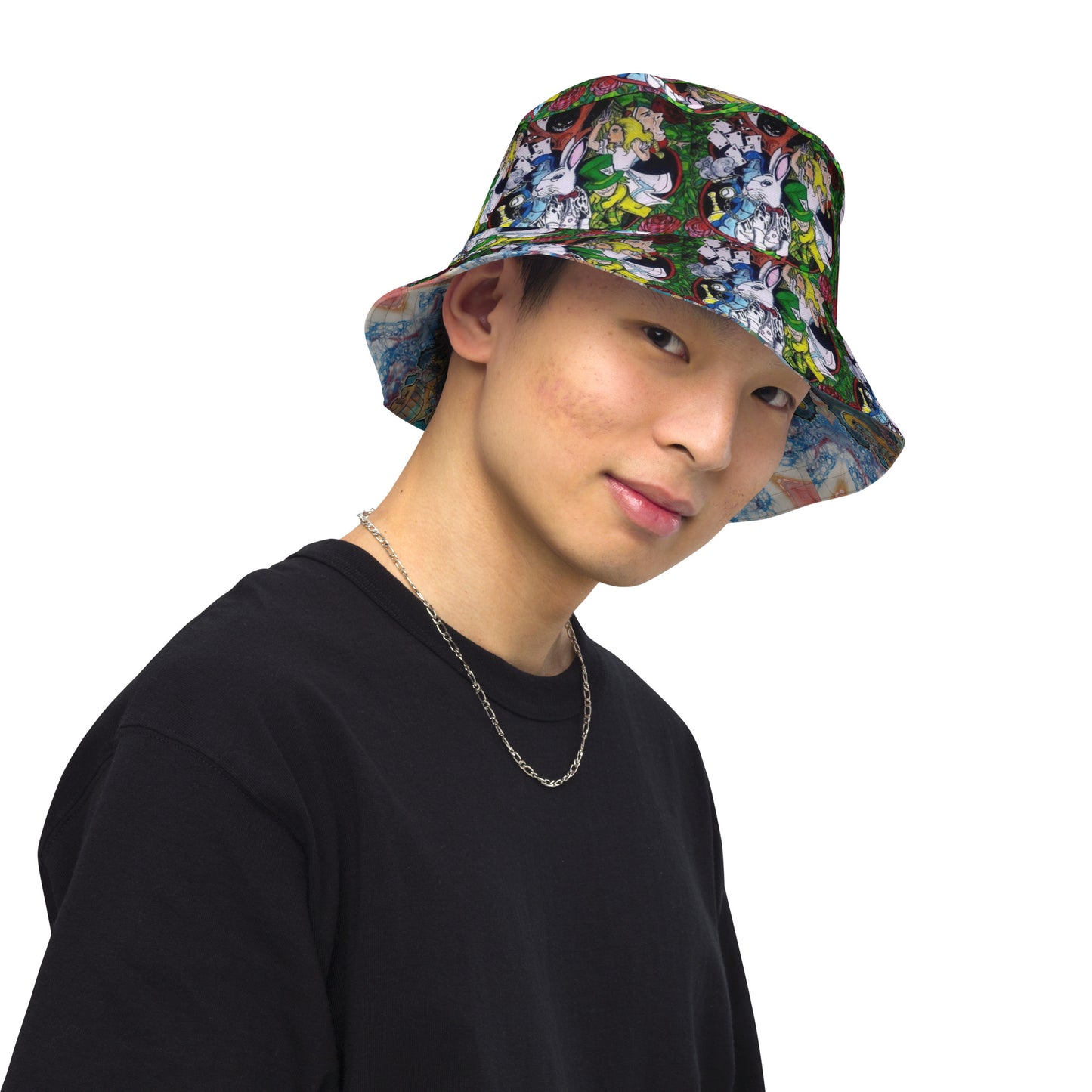 Alice in Wonderland Reversible bucket hat