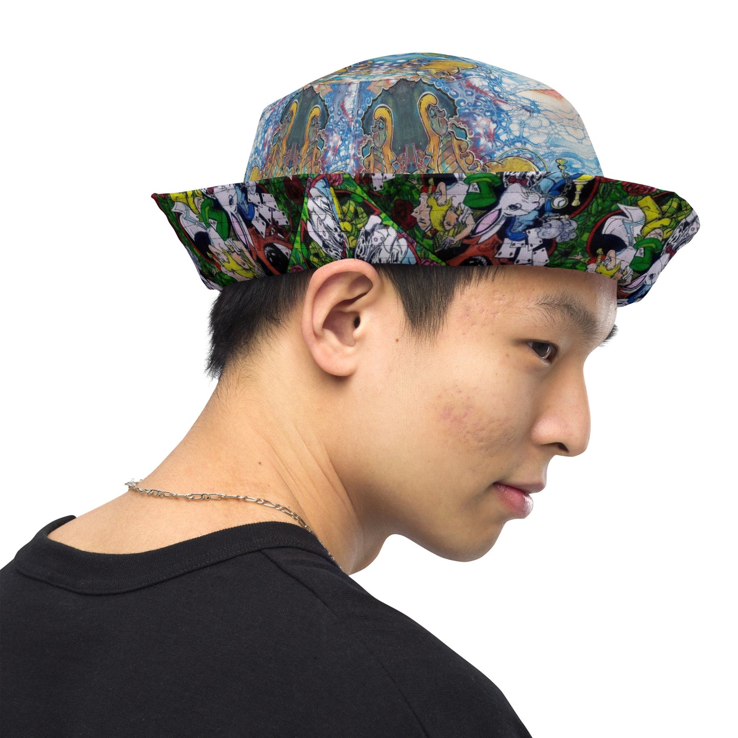 Alice in Wonderland Reversible bucket hat