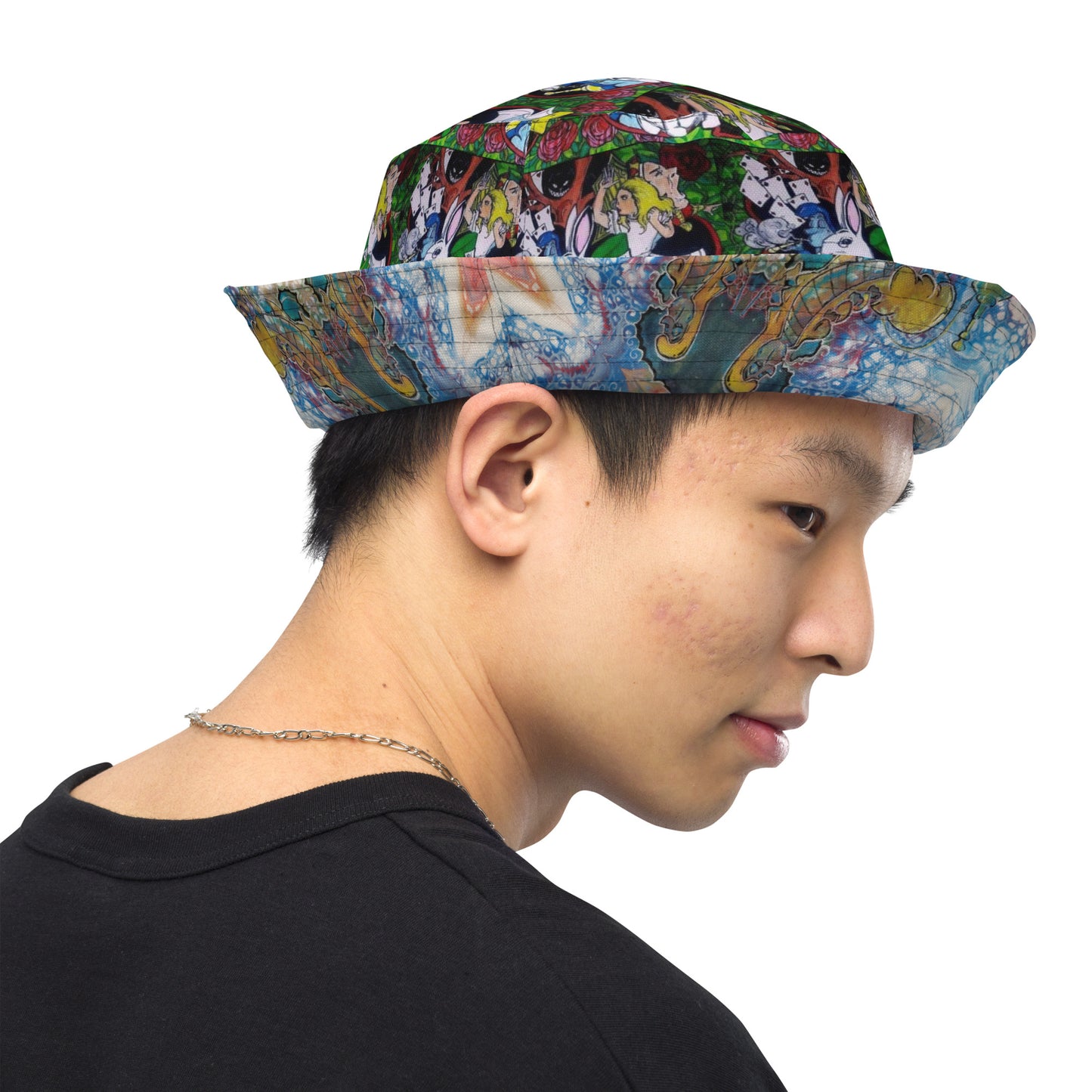 Alice in Wonderland Reversible bucket hat