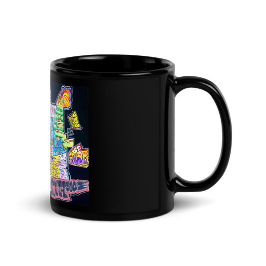 Muncie Neighborhood Graffiti Map Mug