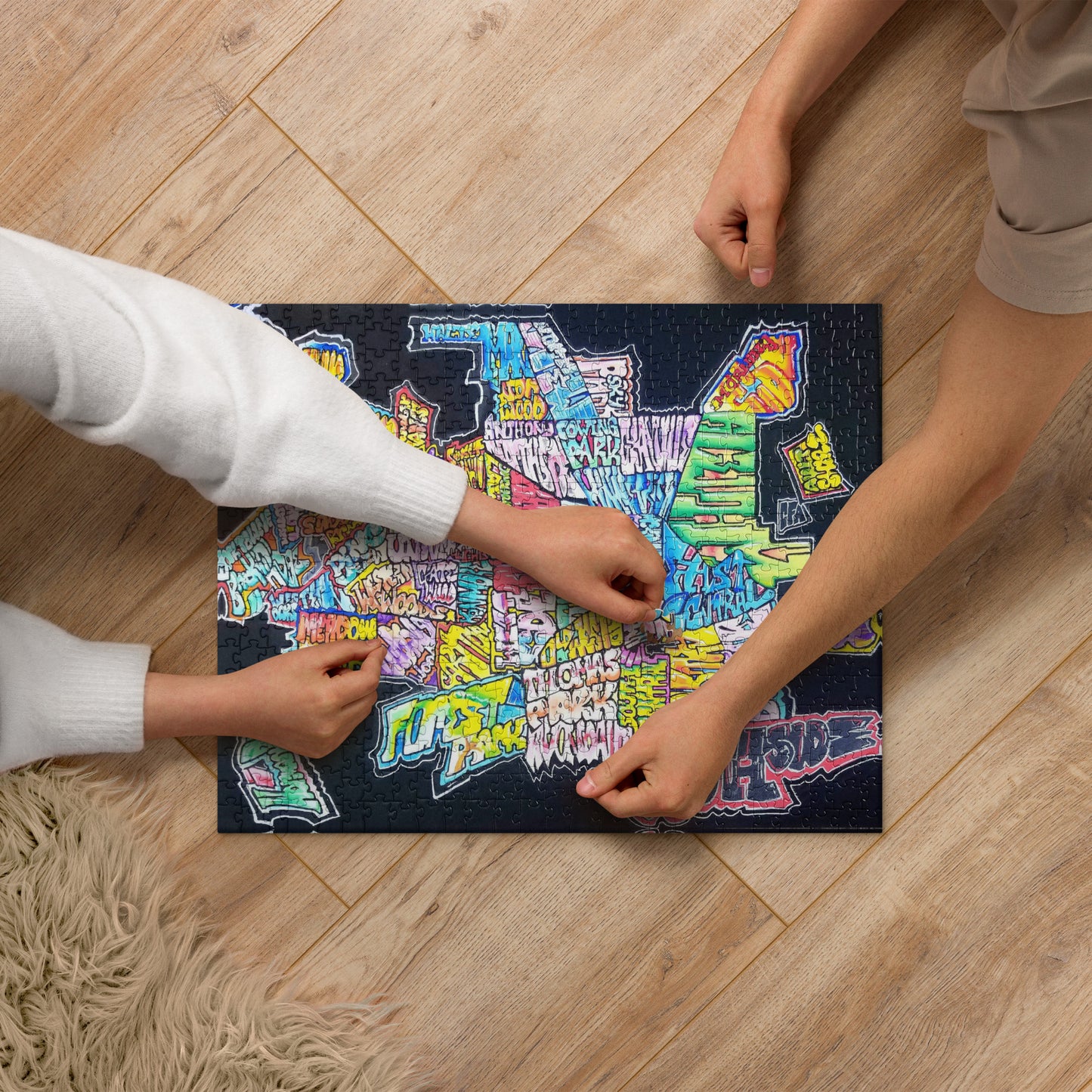 Muncie Neighborhood Graffiti Map Jigsaw puzzle