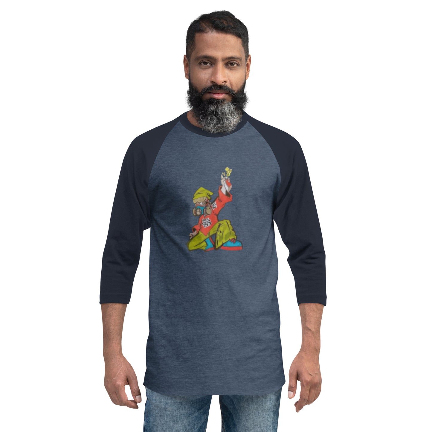 Muncie 765 Graffiti Artist 3/4 sleeve raglan shirt