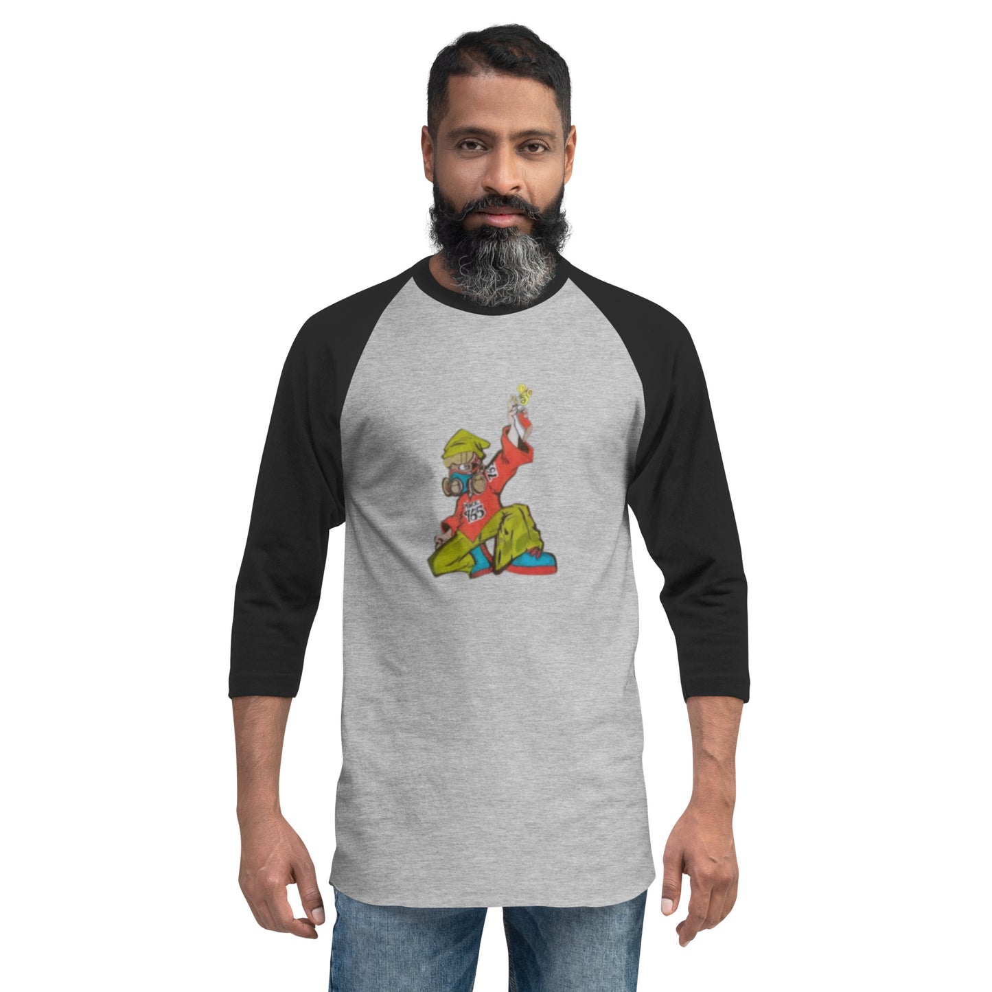 Muncie 765 Graffiti Artist 3/4 sleeve raglan shirt
