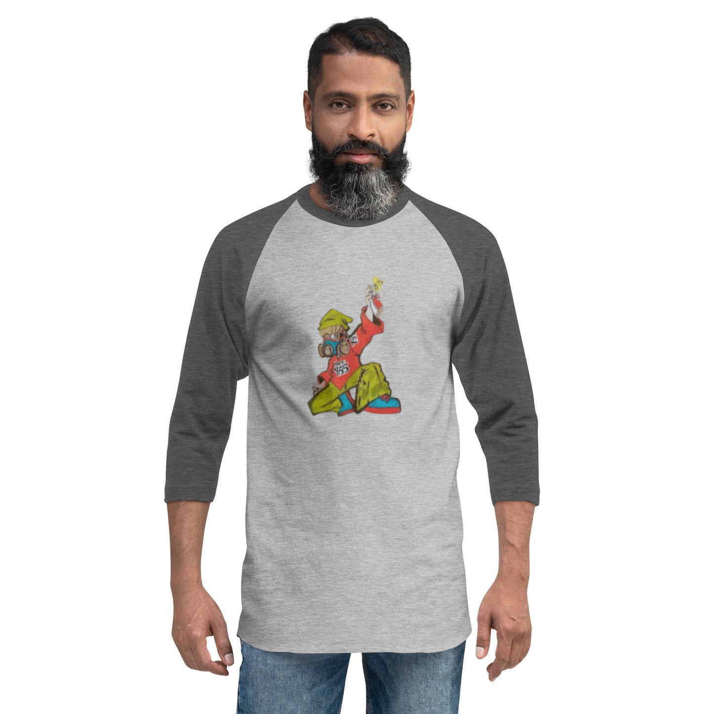Muncie 765 Graffiti Artist 3/4 sleeve raglan shirt