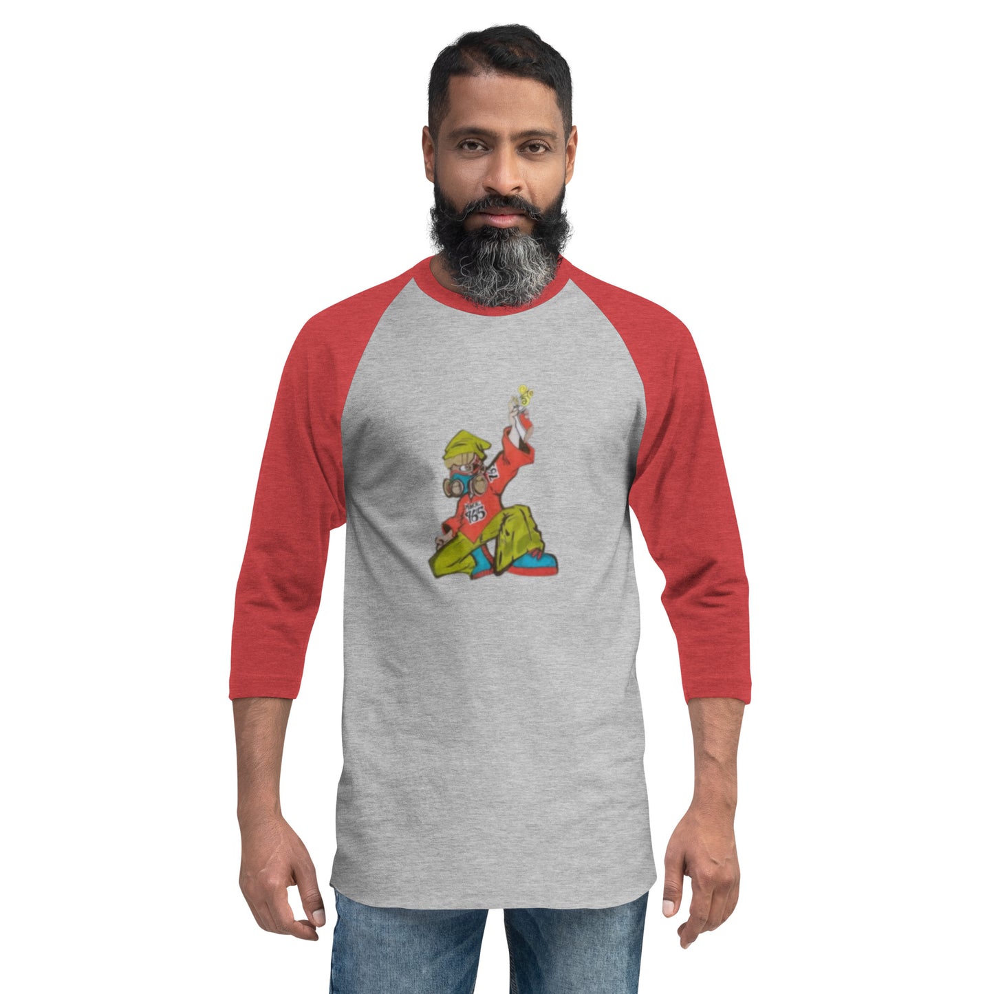 Muncie 765 Graffiti Artist 3/4 sleeve raglan shirt