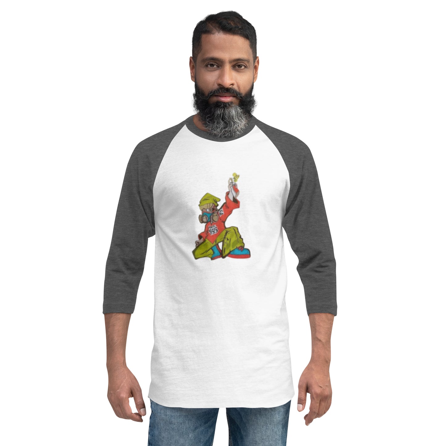 Muncie 765 Graffiti Artist 3/4 sleeve raglan shirt