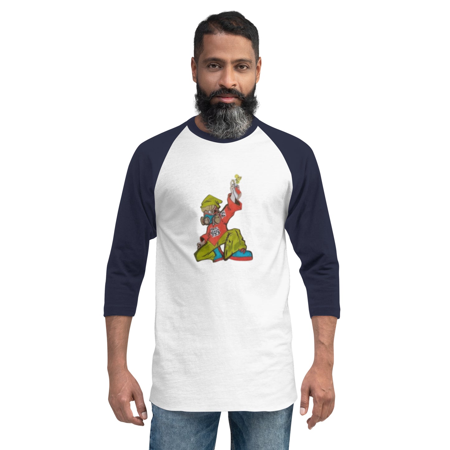 Muncie 765 Graffiti Artist 3/4 sleeve raglan shirt