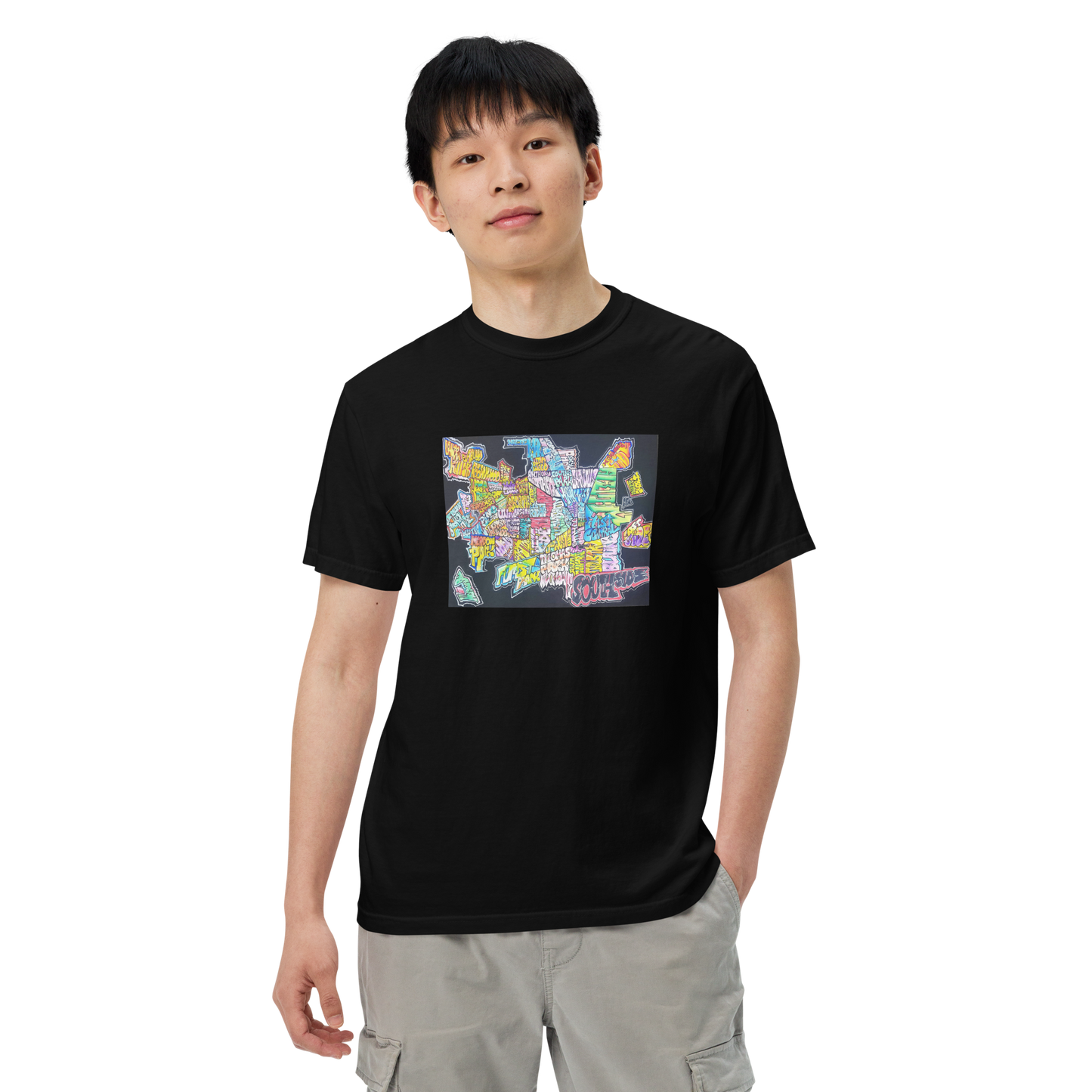 Muncie Neighborhood Graffiti Map T-shirt