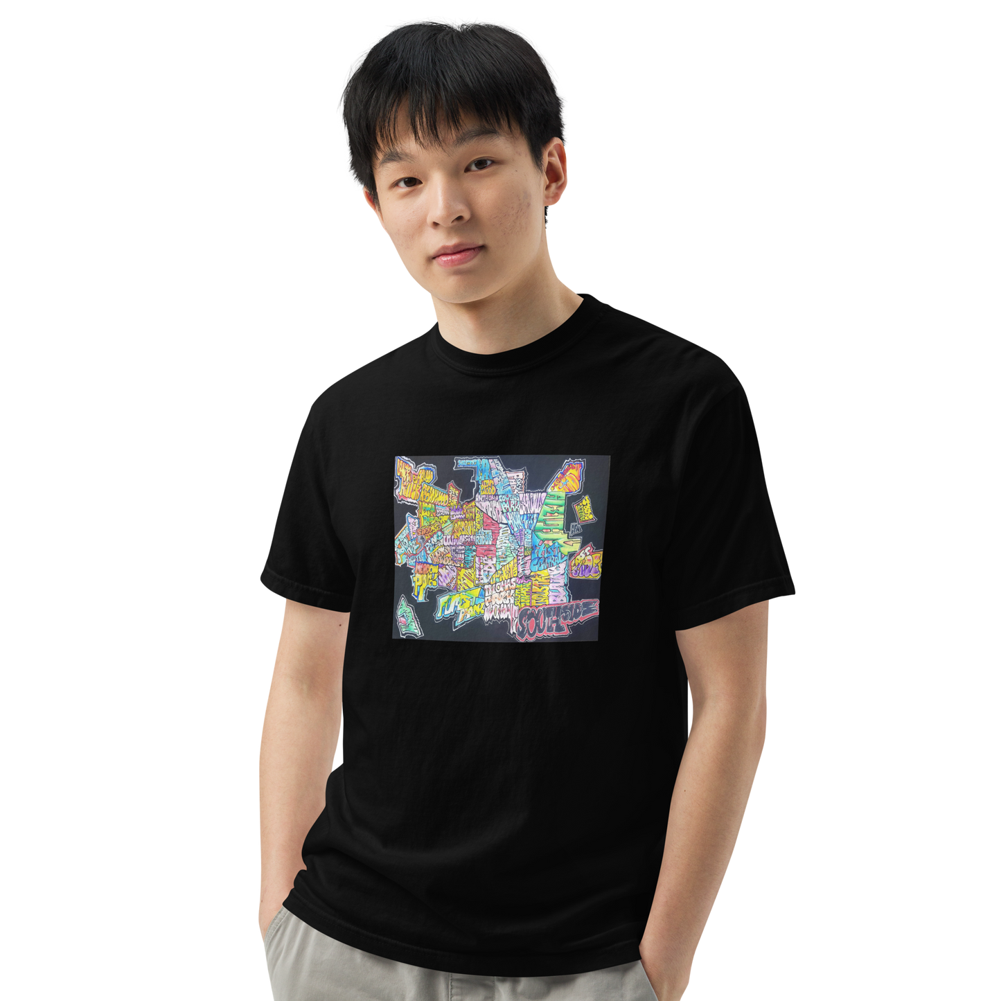 Muncie Neighborhood Graffiti Map T-shirt