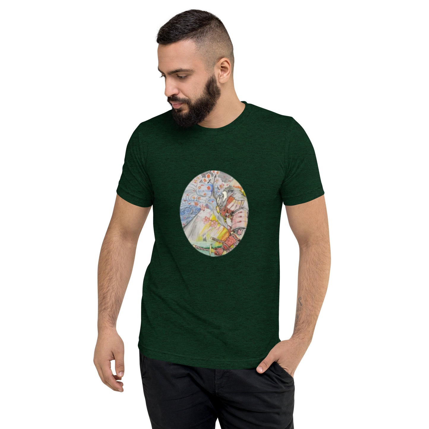 Red Samurai Short sleeve t-shirt