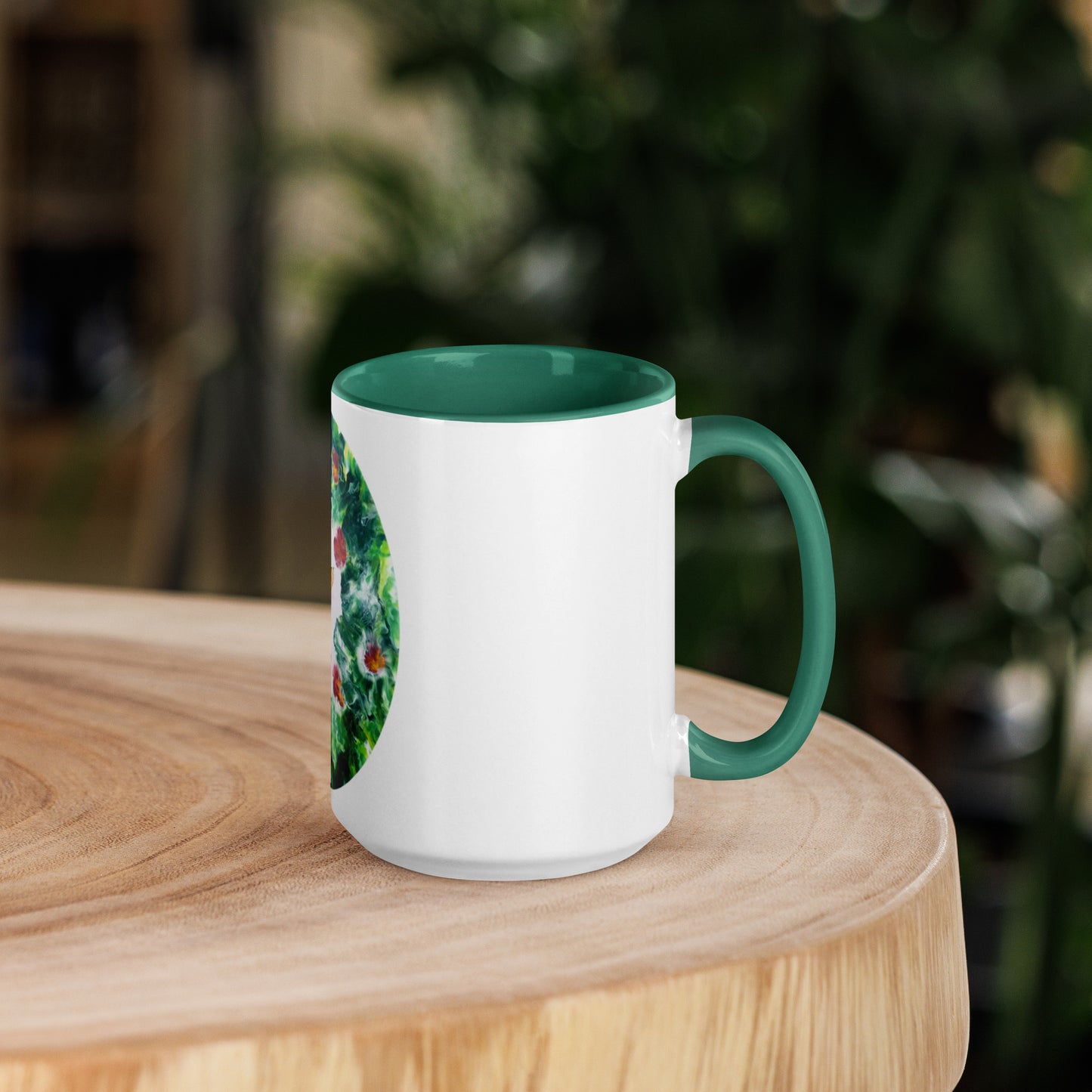 Hummingbird Mug with Color Inside